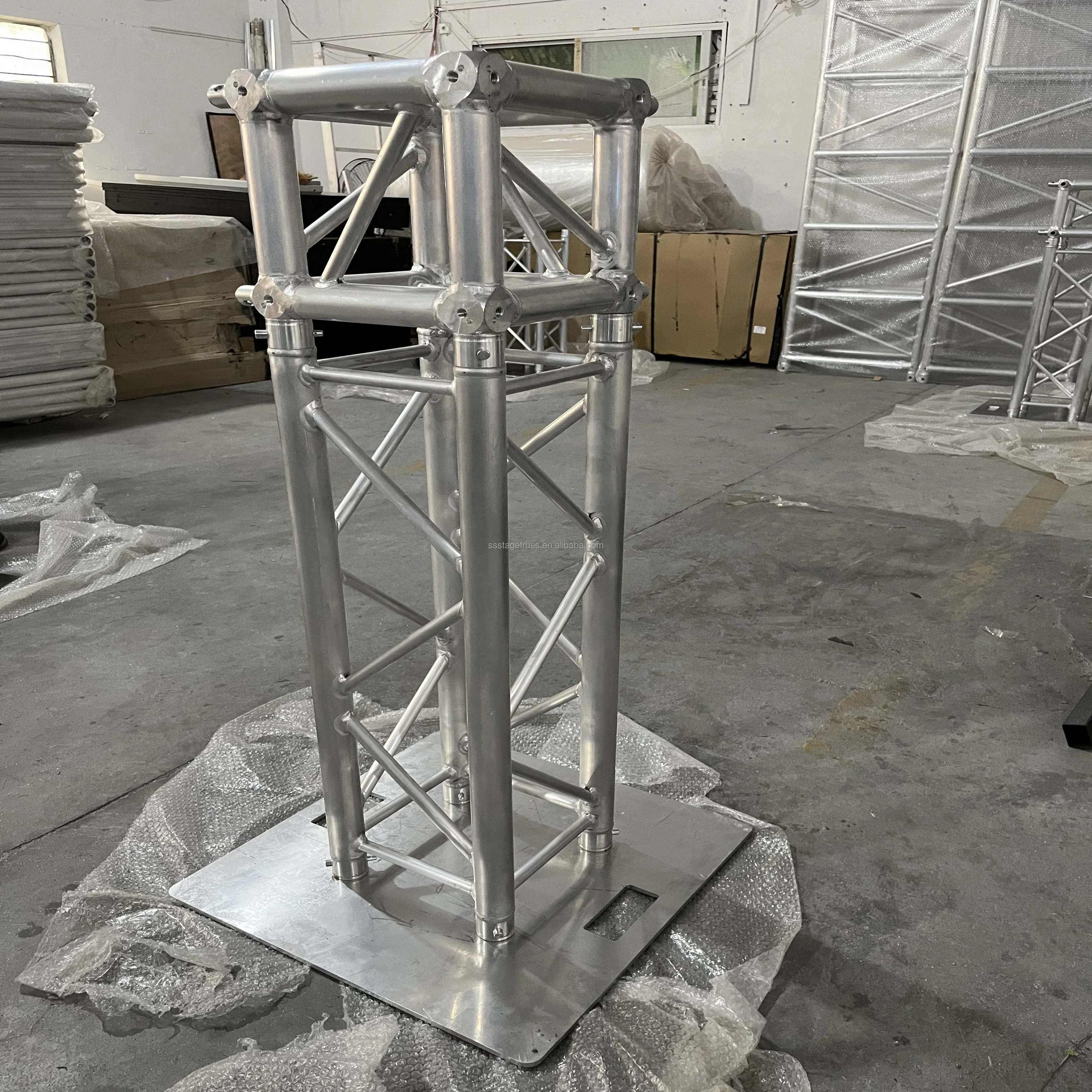 product f34 290mm spigot truss gantry aluminum alloy advertising stand goal gate wall led stage lighting truss display-8