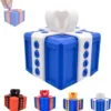 Caja de regalo molesta 8cm-azul y blanco