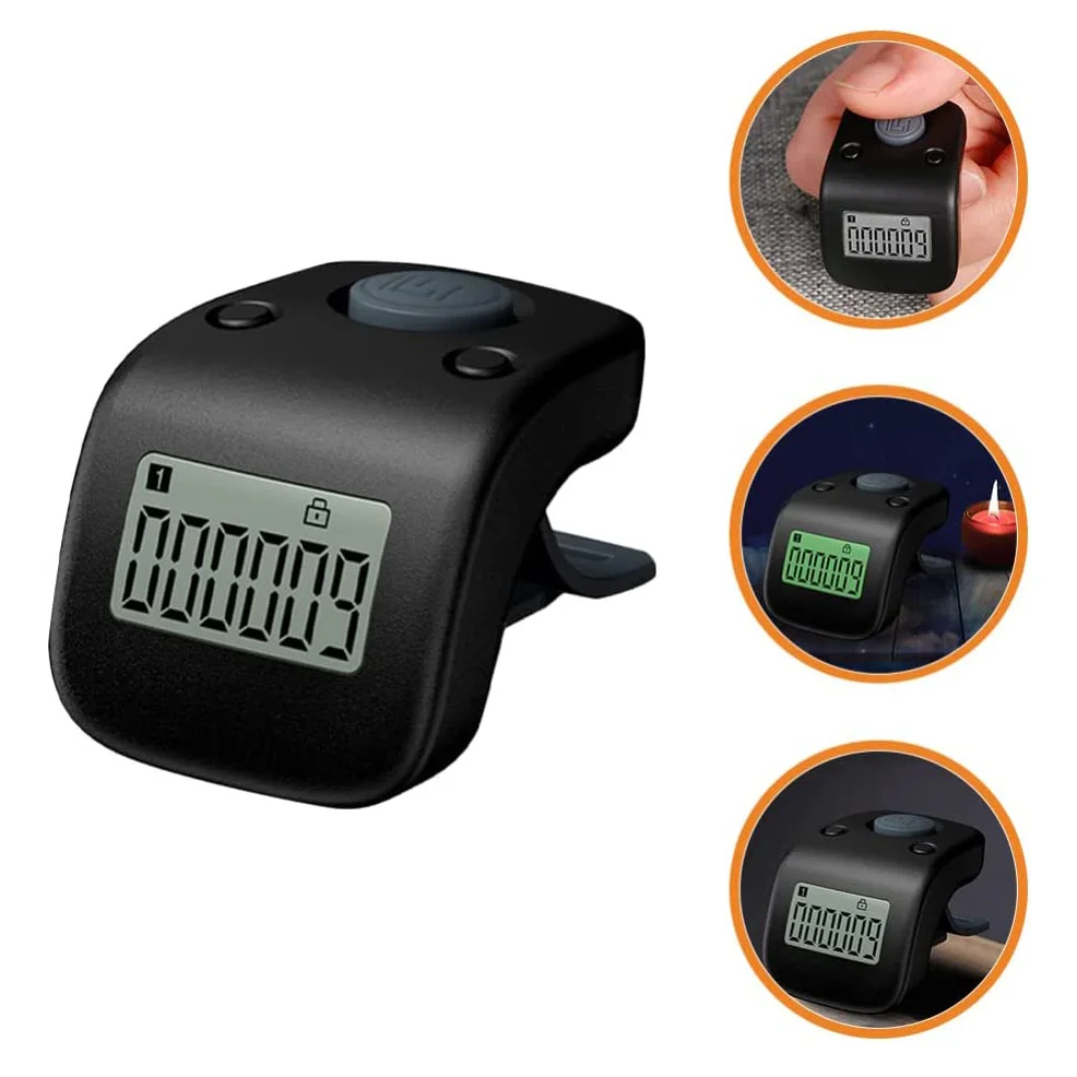 thumbnail image 2 of Jual Tasbih Mini Digital LCD Muslim Electronic Finger Ring Hand Tally Counter 9 Digit-Suning 2 of 12