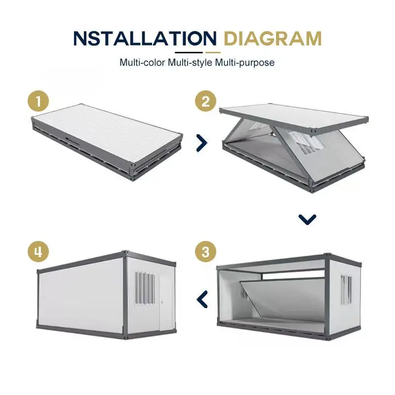 SRL コンテナ neighborhood FOLDING CONTAINER China Z Type Folding Container House | Install in Minutes & Save