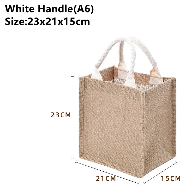 Wholesale Plain Jute Beach Bags Logo Print Jute Shopping Bag Hessian