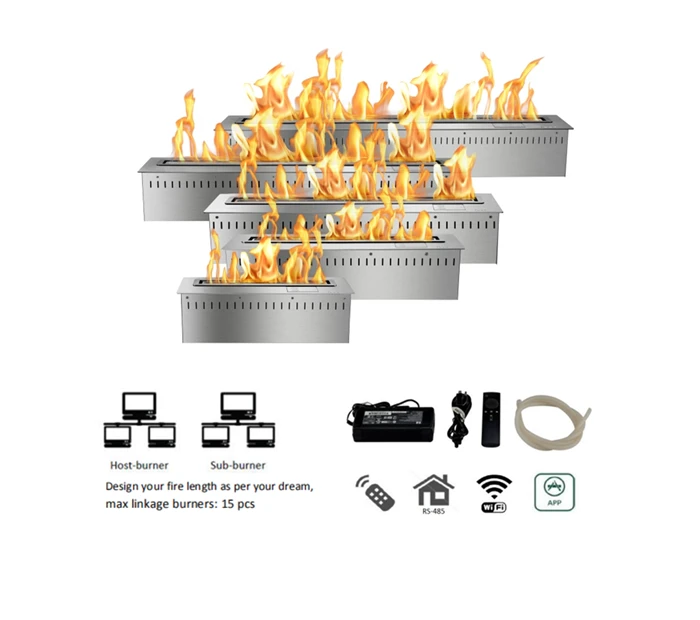 60 Inch Wholesale WIFI Remote Home Using Bio Ethanol Fireplace