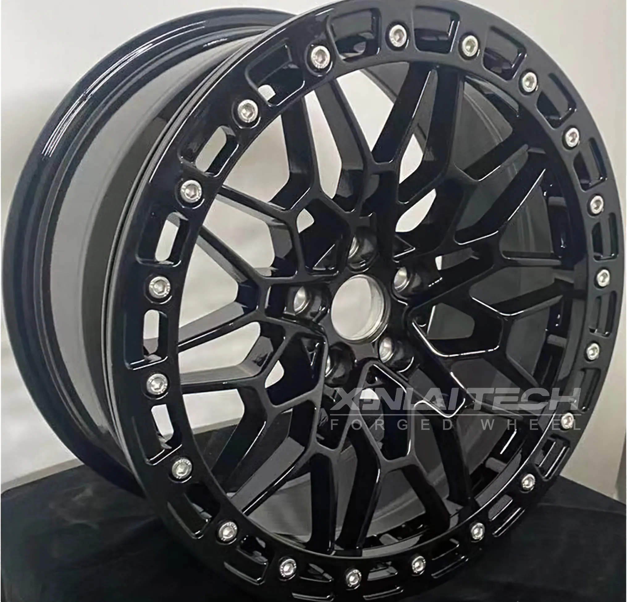 XINLAI Beadlock Custom Forged Wheels 6x139.7 6x114.3 Wheels 4x4 off Road Car Alloy Rim for jeep Land Rover gmc Wheels - Image 2