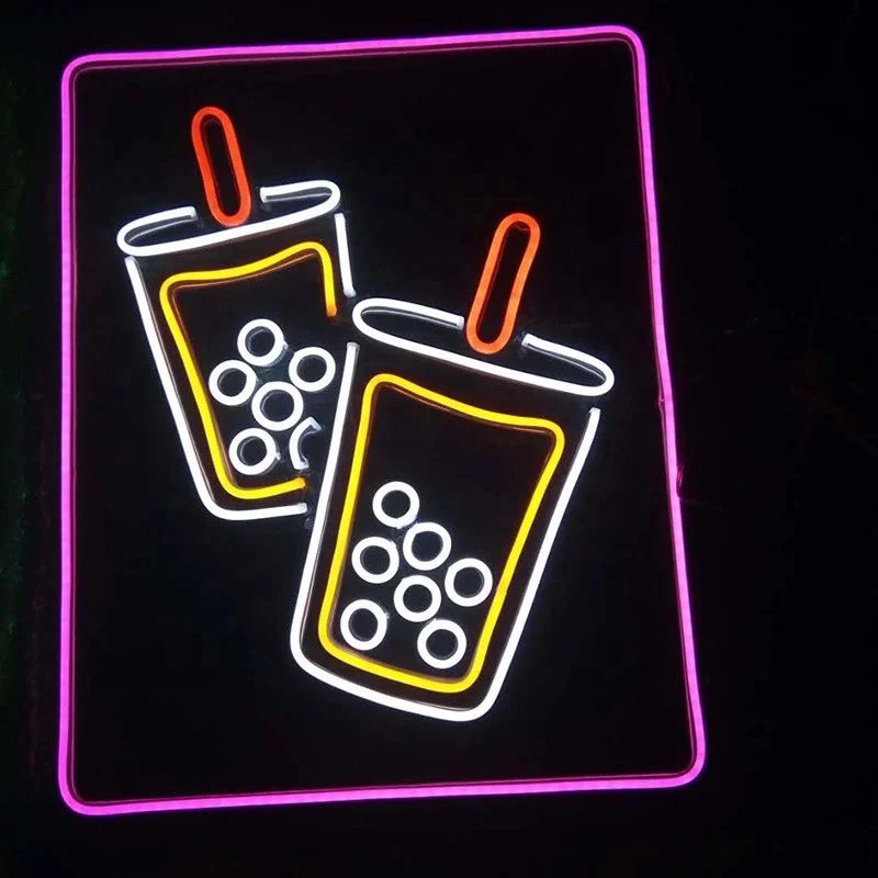 product high quality custom advertising 24 hours open led neon food sign for snack bar-1