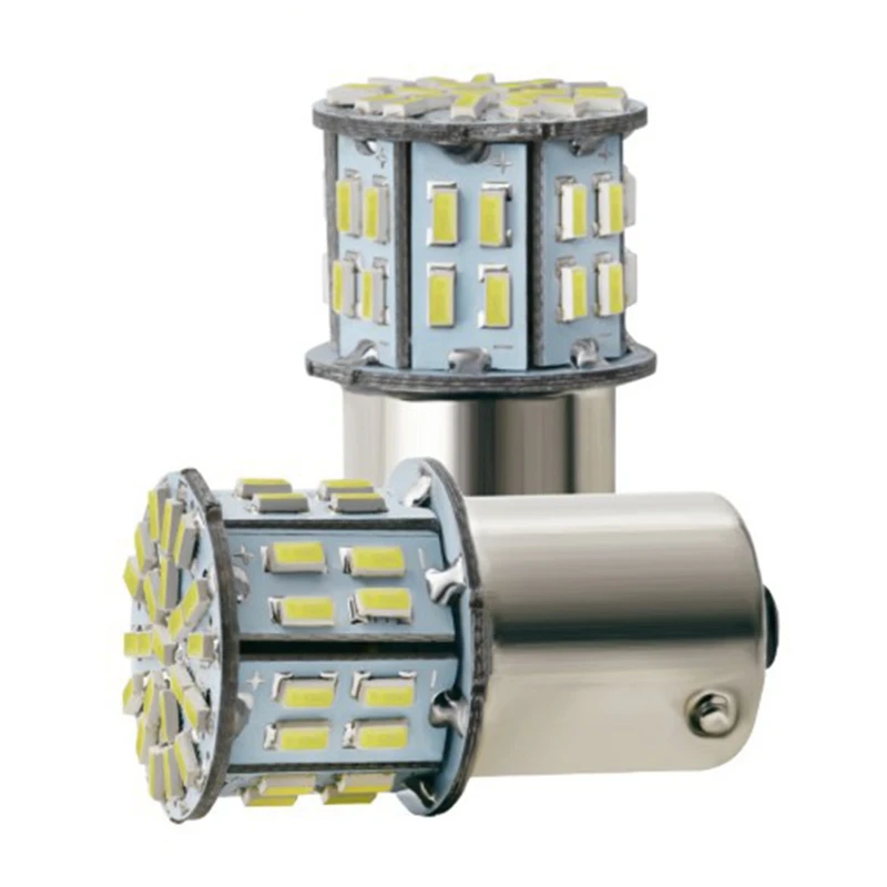 
24V белый P21W 1156 BA15S 1157 1206 50SMD светодиодные лампы 400LM транспортных средств резервный задний фонарь поворота сигнального фонаря Световой индикатор 