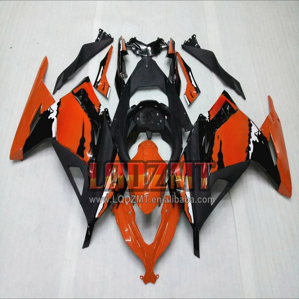 Injection for KAWASAKI NINJA ZX-3R EX300 ZX 300 ZX3R 13 Orange Blk