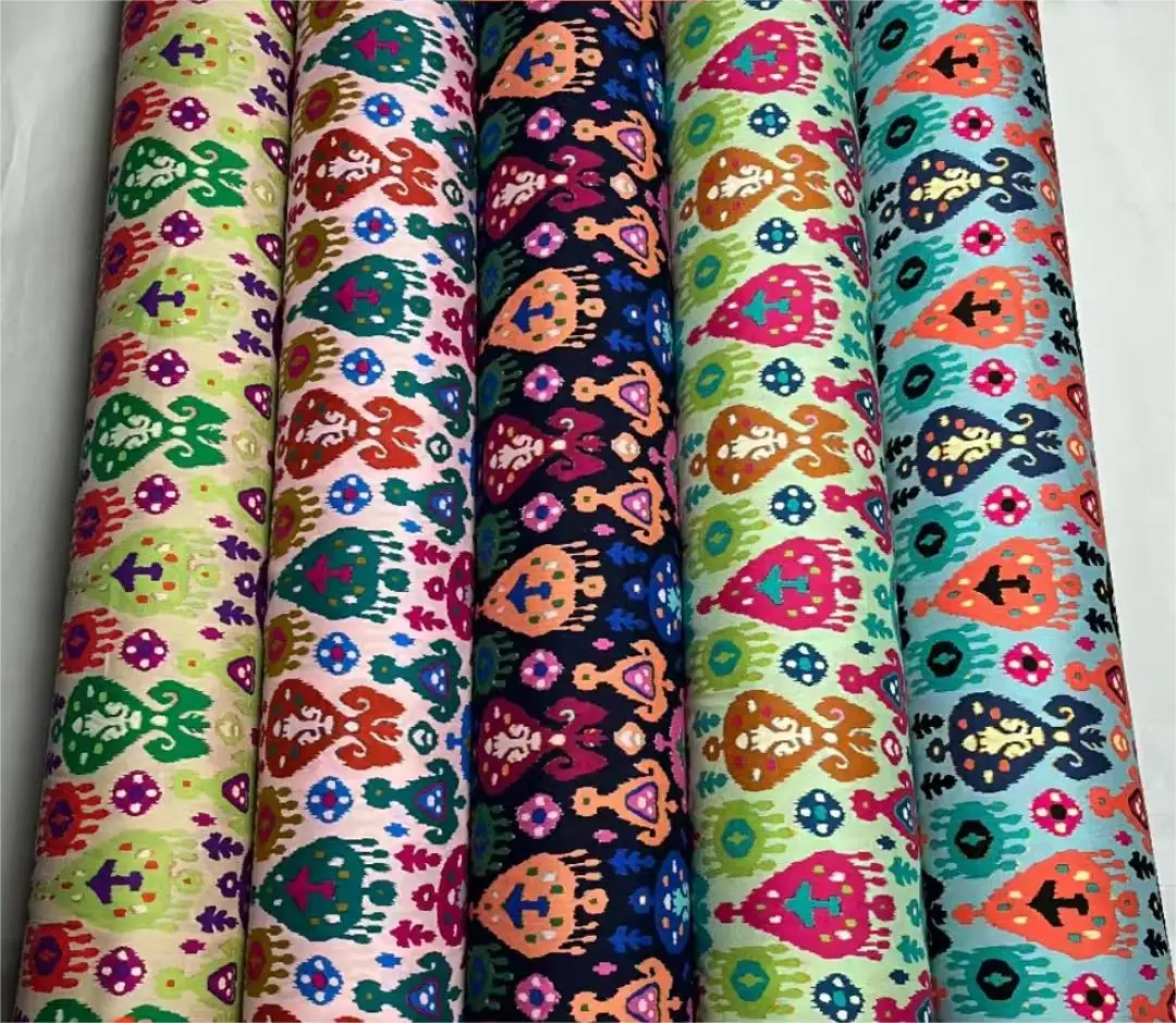 57/58"  Rayon Custom Hawaiian Printed 100%Rayon Challis Fabric Plain 100% Viscose Modal Material Fabric for Clothes