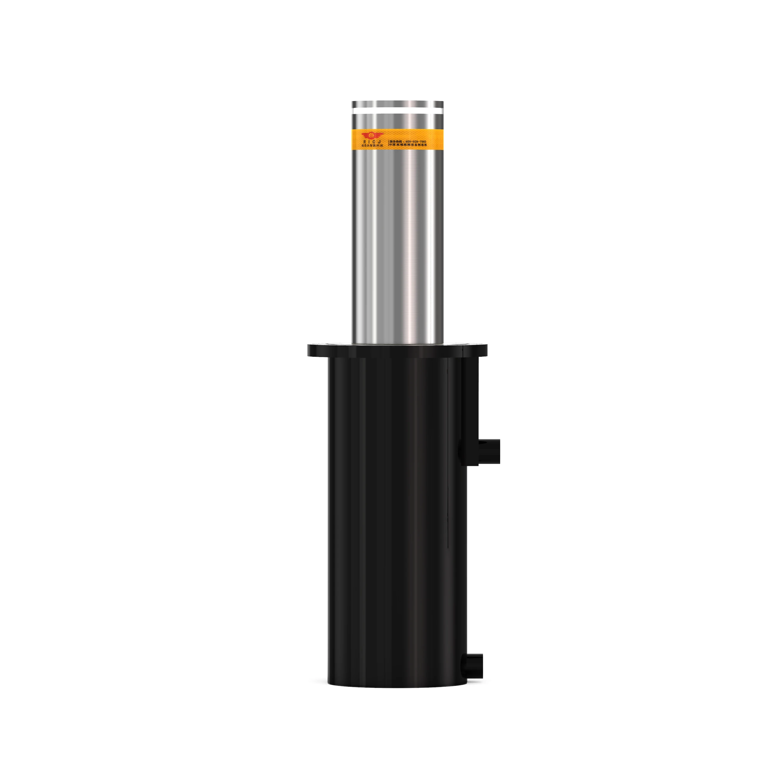 Semi-automatic Retractable Bollard Reflective Tape Lifting Bollards Warning Bollard