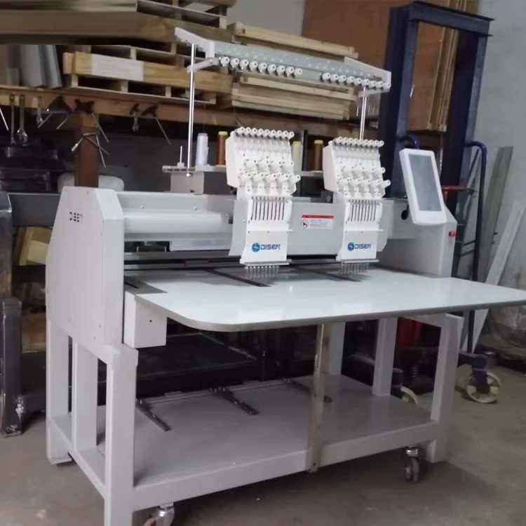 China Schiffli Craigslist Seeing Sheen Sequin Beads Small 2 Head Used Cap Sewing Computerized Embroidery Machine Price in India