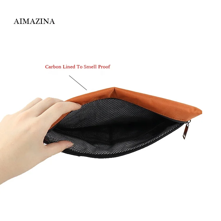 2021 Accessories Smoking Weed Grinder Paper Smoking Bag Travel Cigar Case Smell Proof Pouch Portable