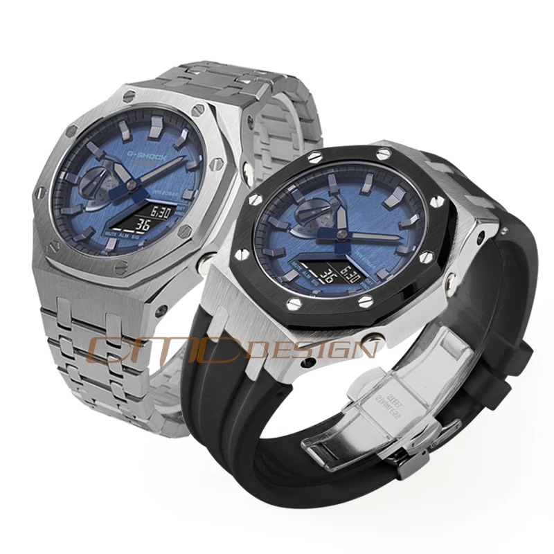 GM-2100 Mod Kit: Rubber Strap & Stainless Steel Case Replacement