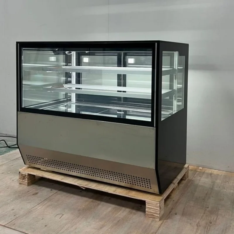 Small Double-Temperature Table Cake showcase and Dessert Display Cabinet Glass Refrigerator for Ice Cream Cooling Cooler