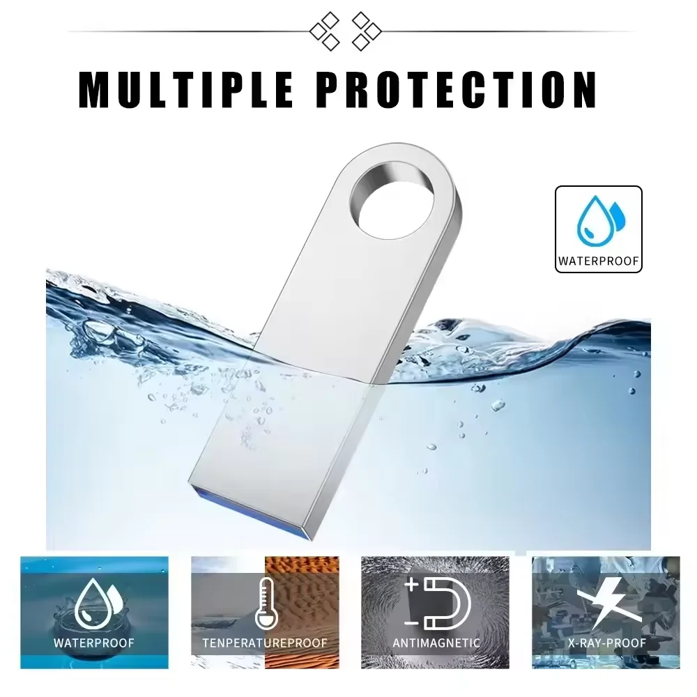 Gitra Mini USB Stick 2.0 with Branded Logo Waterproof Metal Pen Drive 64GB 2GB 4GB 32GB 16GB 8GB 3.0 Usb Flash Drive New Product