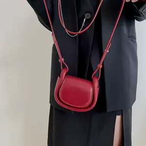 Girls Women's Gothic Handbags Punk Design Advanced Red One Shoulder Advanced Versatile Crossbody Mini Bags Tote