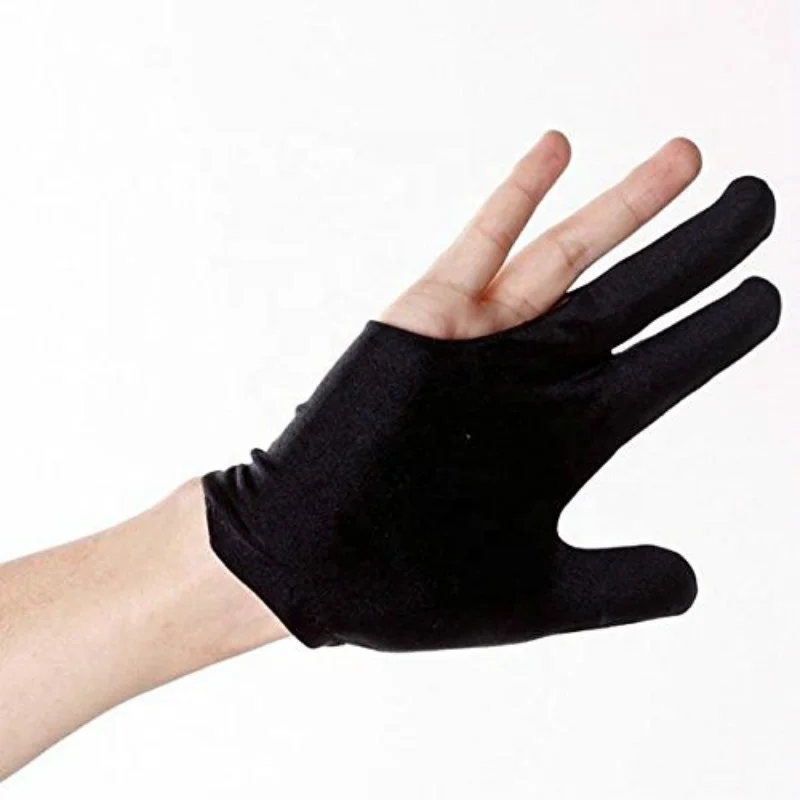 Three Finger Left Elastic Cue Stretchable Hand Protection Pool Shooter Safeguard Training Sport Snooker Billiard Gloves