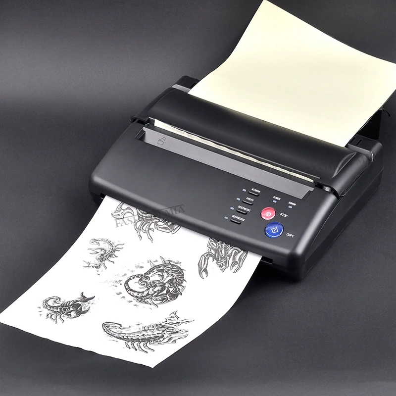Tattoo Transfer Stencil Machine Thermal Tattoo Stencil Printer with Tattoo  Transfer Paper 20 Sheets Tattoo Printer 