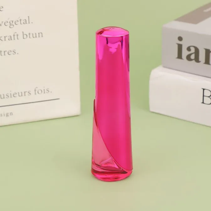 small sample glass perfume bottle 12ML spray small empty bottle portable colorful screw type glass bottle manufacture