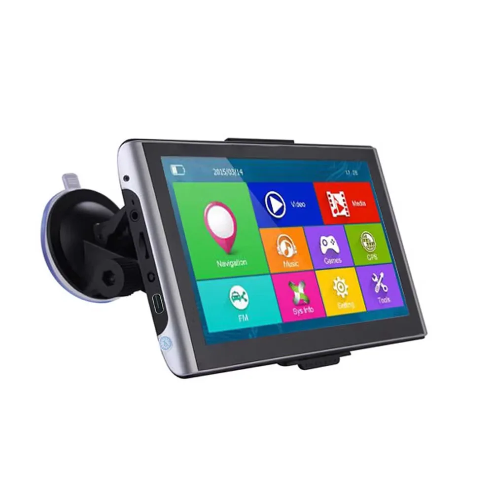 7 Inch Truck GPS Navigator Device Universal Mediatek Navigation GPS with RAM 256MB ROM 16GB Ebook Reader EU/US Map