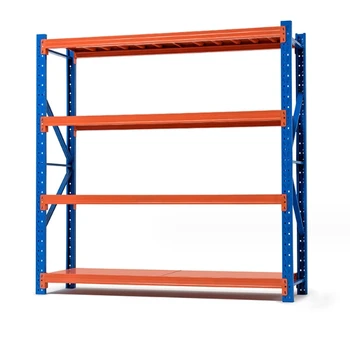 Warehouse storage multi-layer storage shelf can be adjusted medium-sized heavy Angle steel storage shelf wholesale