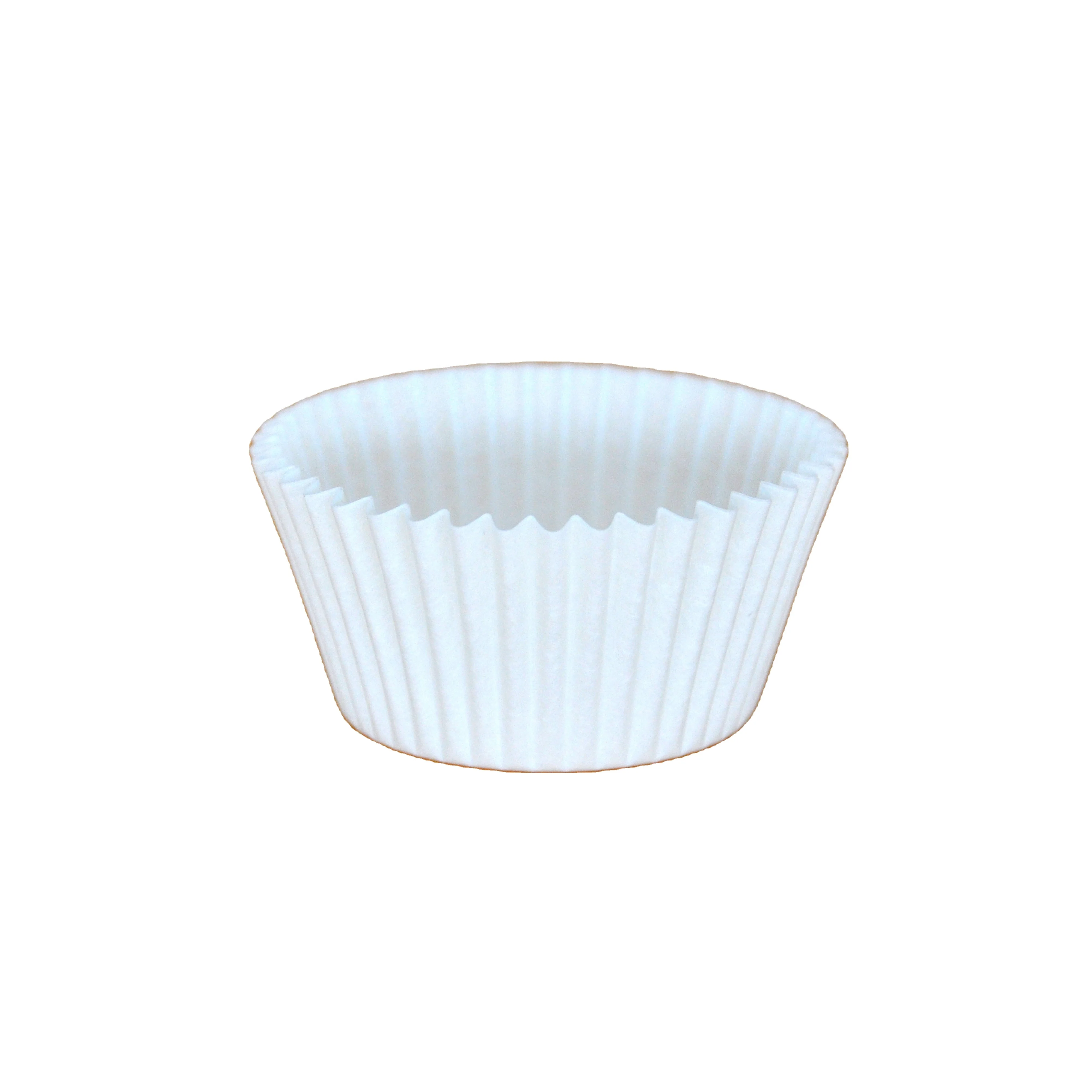 White Fluted Baking Cups 4.5