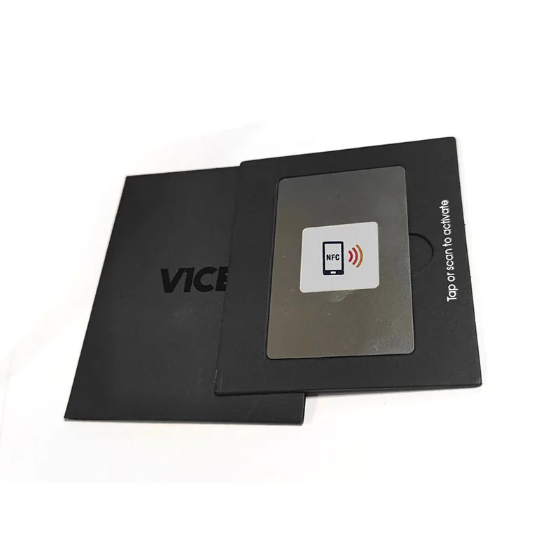 Custom Printed Creative Paper Vip Membership Card Envelope Slider Drawer Credit Card VIP Gift Card Packaging Box