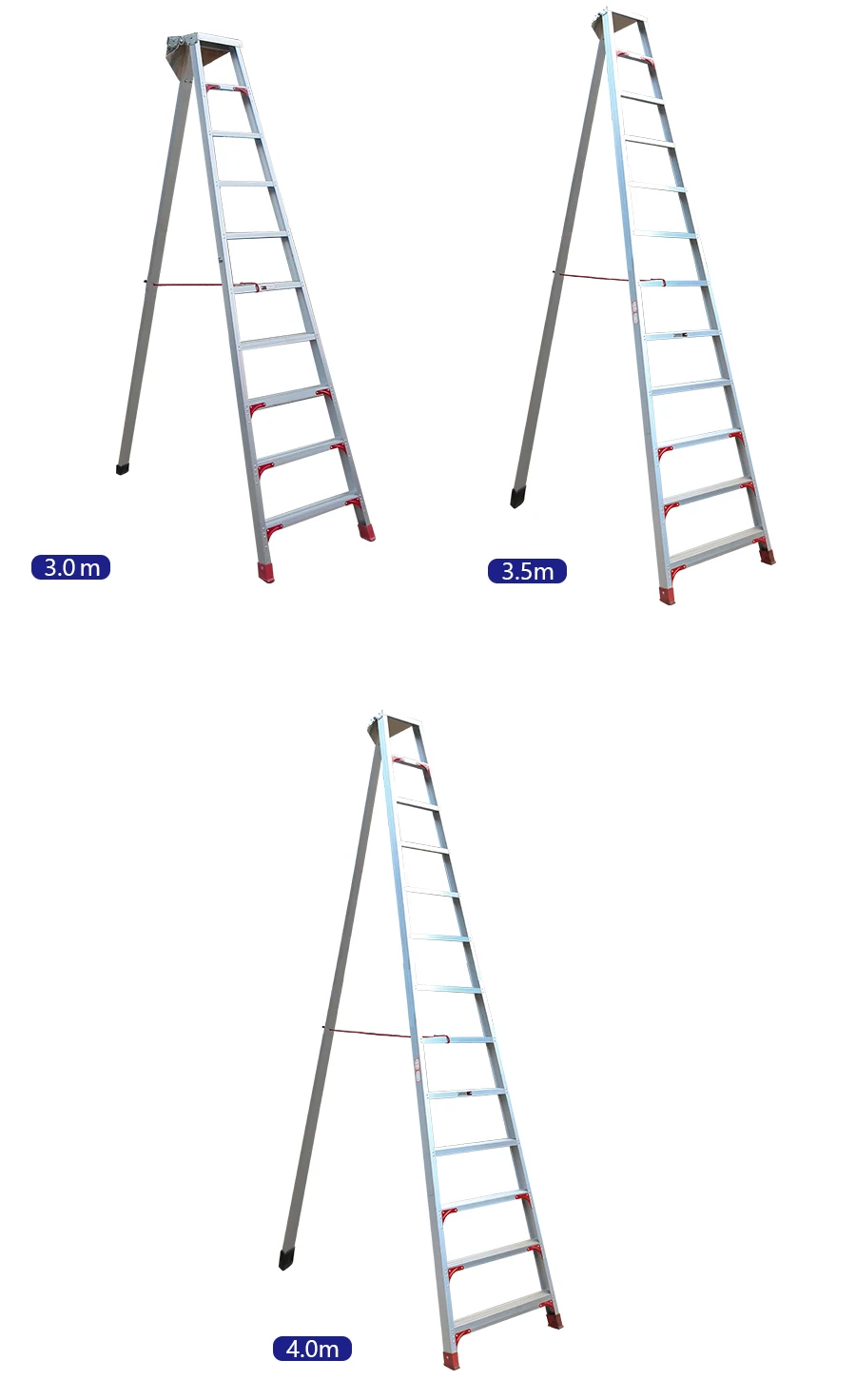 Tripod Ladder Fruit Picker Ladder For Agriculture High Quality Aluminum Lightweight Orchard