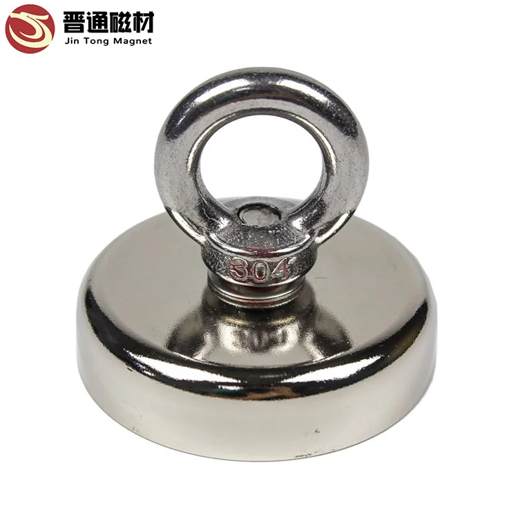 D60 Powerful Round Countersunk Hole Cone Clamp Fishing Neodymium Magnets  Set Kit Sale 250lbs Pulling Force with Eyebolt - China Magnet, Magnetic