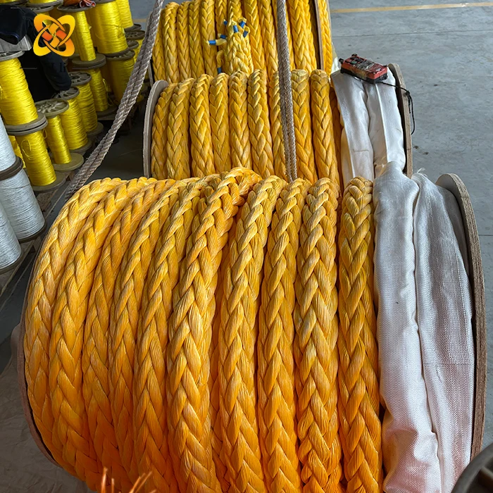 12 Strand Uhmwpe Rope Line Mooring Spectra Rope Pulling Rope For Marine