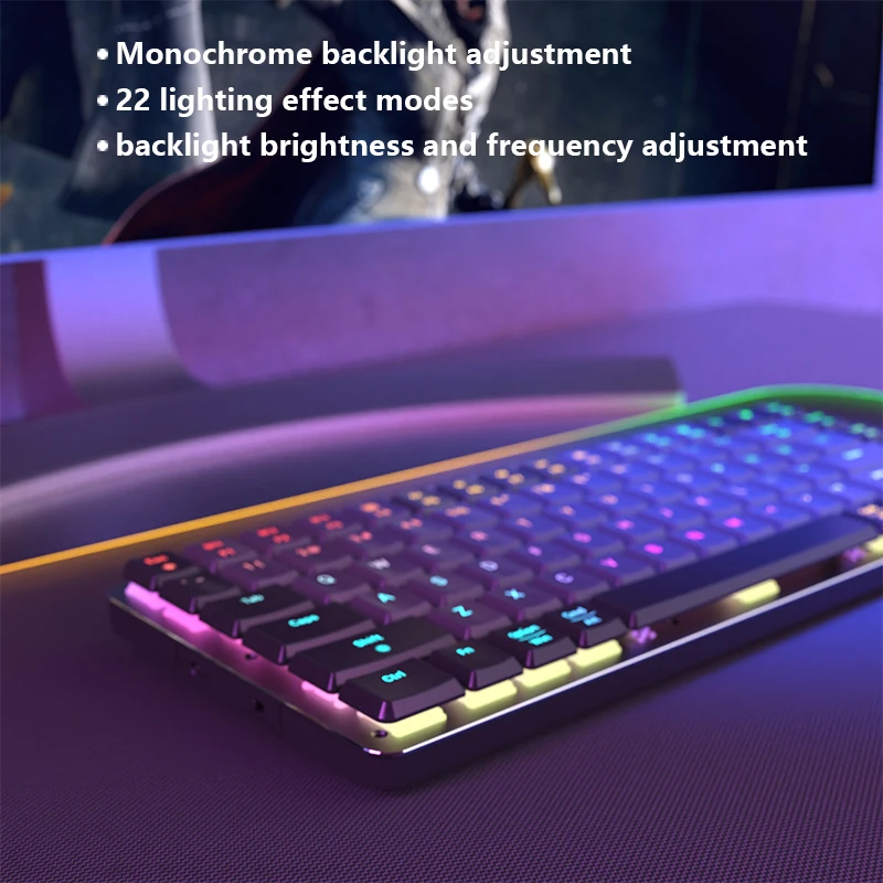Wireless Mechanical Keyboard Triple Mode 2.4g/usbc/bluetooth Gaming