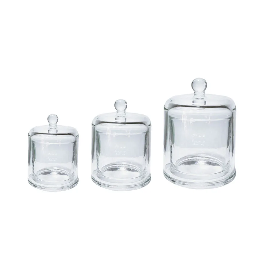 Hot sell 120ml 210ml 390ml glass candle holders lanterns candle jars scented candle glass jar