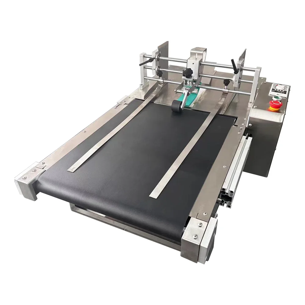 INCODE New Condition 24cm Mini Automatic Feeder Easy to Operate Electric Metal Transfer Food Paging Rubber Belt Conveyor