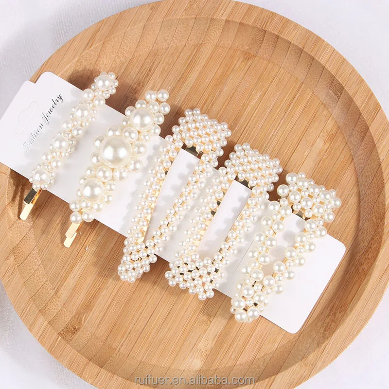 Simulated Pearl Hair Clips For Women Korean Women Hairpins Girl