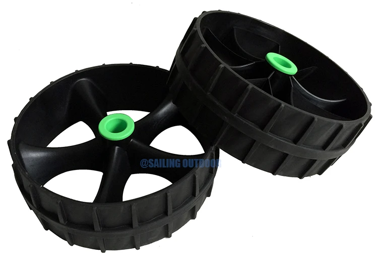 Sailing Outdoor 10" Tpe Rubber Sand Wheels For Beach Cart With Kayak