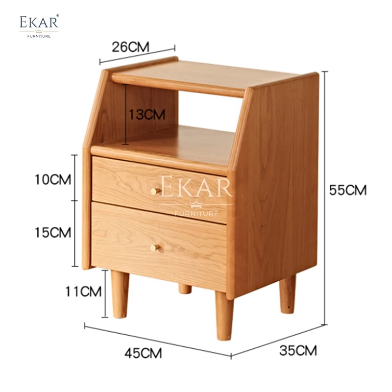 product new design modern furniture natural wood bedside table-66