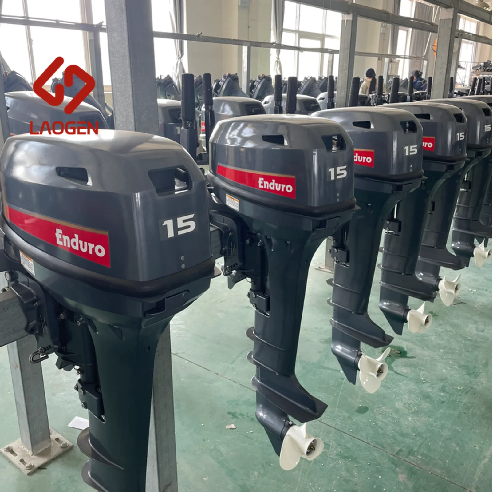 Laogen Enduro 15hp Outboard Engine Match Yamaha 2 Stroke Outboard Motor 9.9 15hp Outboard Engine 6b4 15D Boat Motor Outboard