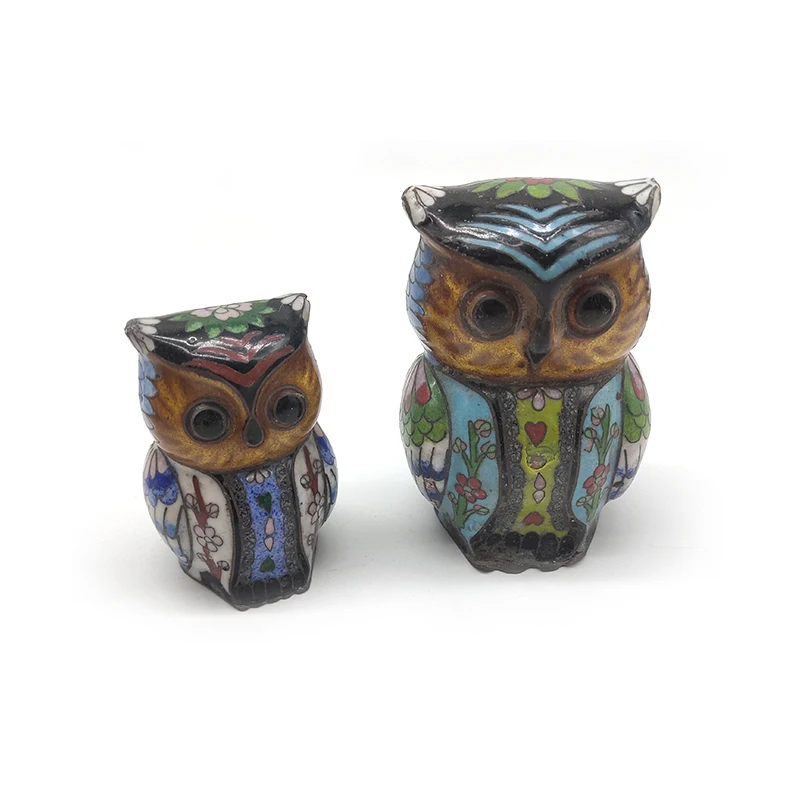 Ремесленные украшения из перегородчатой совы, украшения для древней птицы