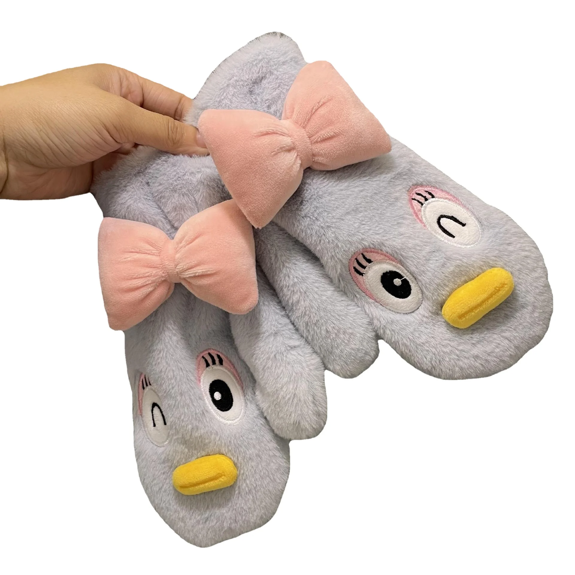 Индивидуальные теплые зимние перчатки для рук милые Мультяшные модные вязаные варежки с подвесным воротником верховой