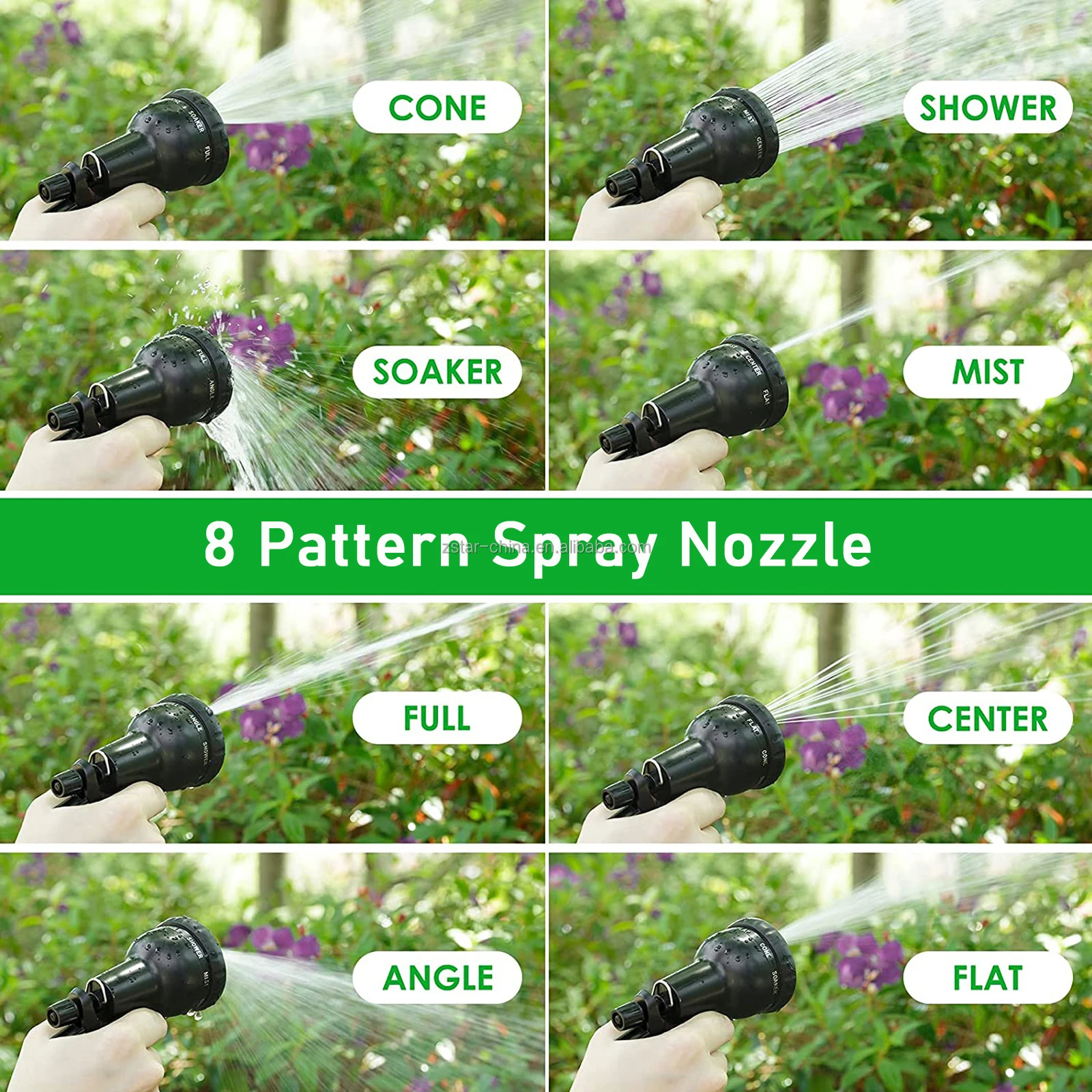 2023 Cheap Garden Hose Pipe Expandable Garden Hoses 8 Pattern Water
