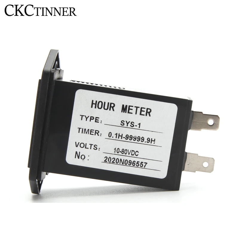 SYS-1 6 цифр DC 10-80V AC 100-250 В час метр цифровой промышленный полный Герметичный кварцевые таймер счетчик механический счетчик моточасов