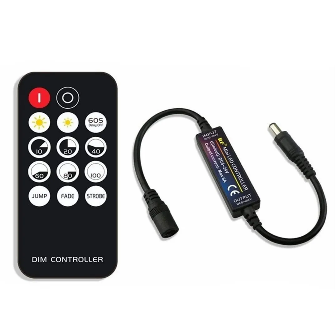 12V 6A single Color Controller 14 Key IR Remote Control for 5050 3528 LED Strip 