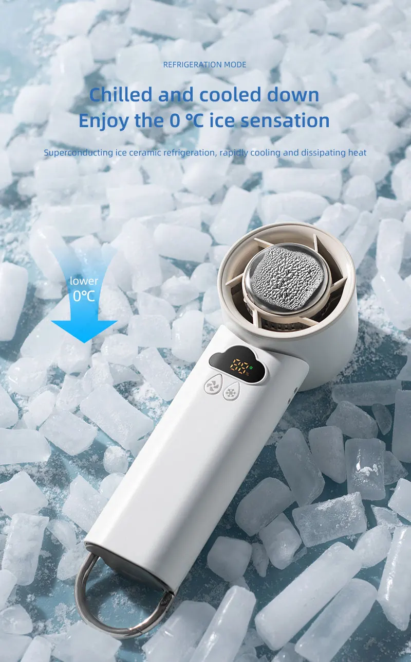 Portable Handheld Fan, LED, 5 V, Battery - detail 8