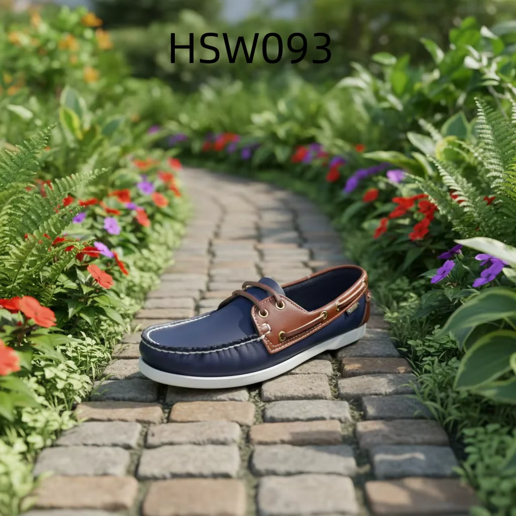 YWX,Casual Commuting Color-blocking Extra Wide Lace-up Peas Shoes City Walking Easy to Maintain Para Hombres Boat Shoes HSW093
