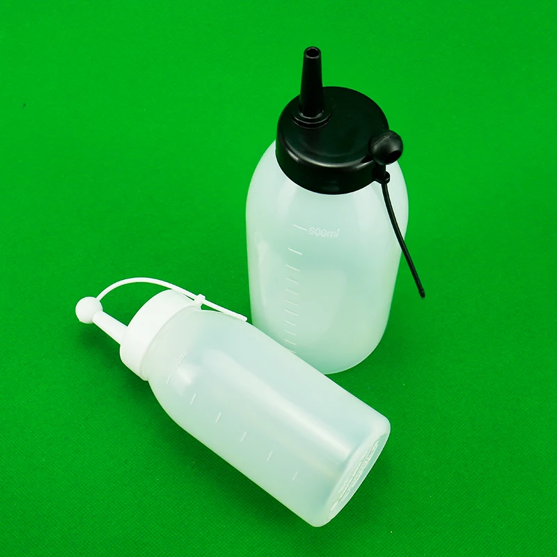 pp wide mouth plastic squeeze bottles caps ketchup salad sauce milk soda tea custom logo-32