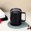 Black stainless steel insulation mug-450ml