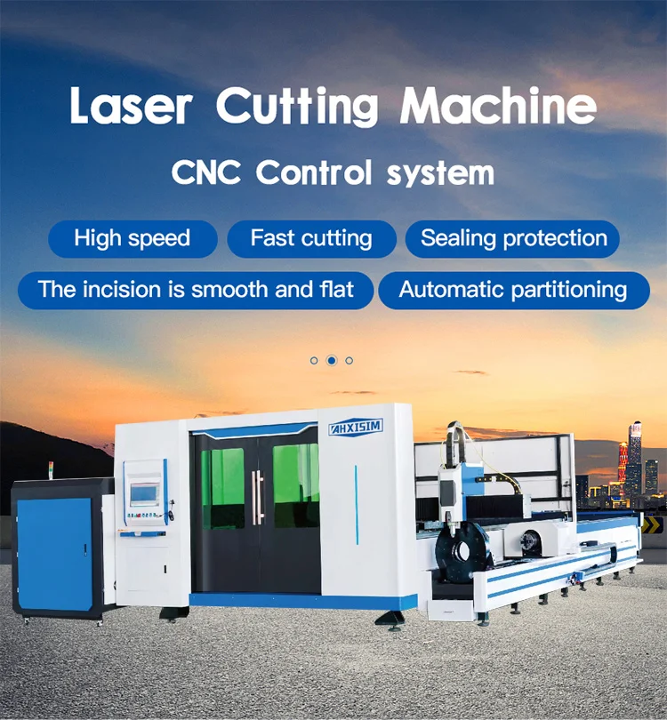 Plate And Tube Fiber Laser Cutting Machine Enclosed