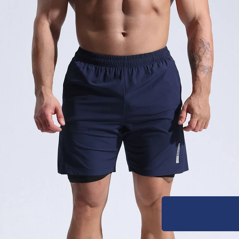 Men's Casual Shorts Solid Color Custom Printed Sports five Fiess Beach Pants Breathable Mesh Basketball Shorts73_voghion.com