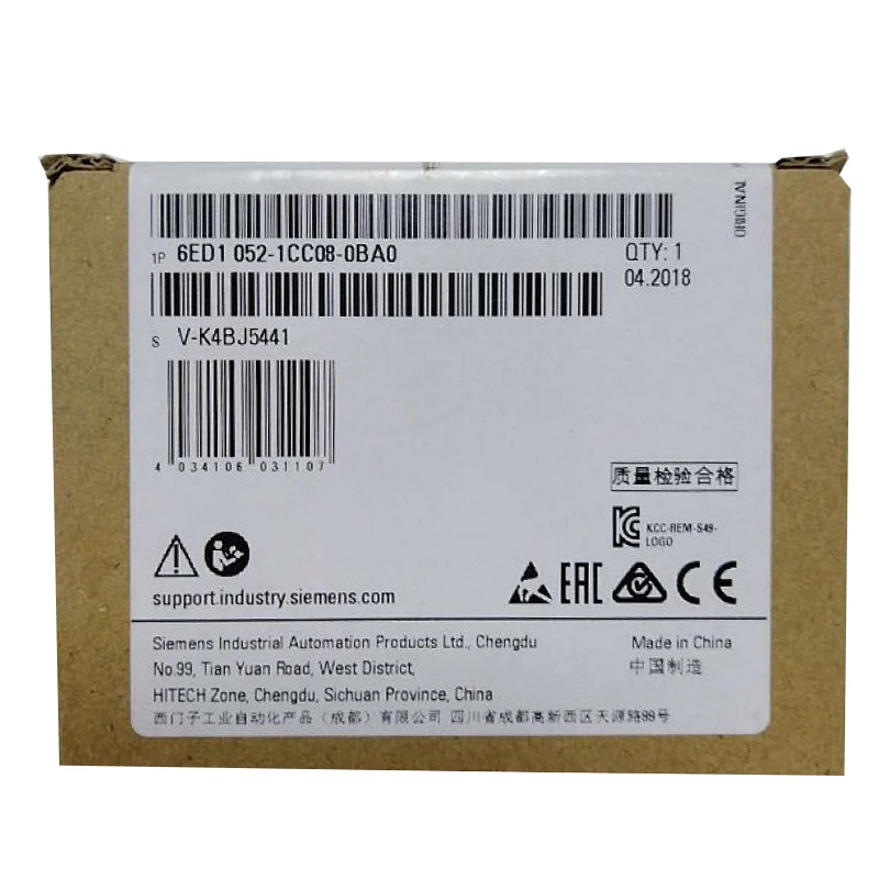 New Original 6ED1 052-1CC08-0BA0 6ED1052-1CC08-0BA0 logic module for Siemens LOGO! series, featuring 8 digital inputs, 4 relay outputs, compact design, easy programming and high reliability. Ideal for small automation tasks such as pumps,