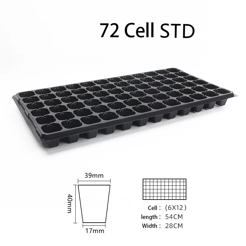 1.0mm Thickness Seed Starter Trays 21 32 50 72 105 128 200 Cells ...