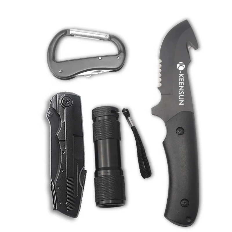 Pisau Survival Tool 4pcs Multitool Outdoor Camping Knife Plier Set All in One Kit Tool