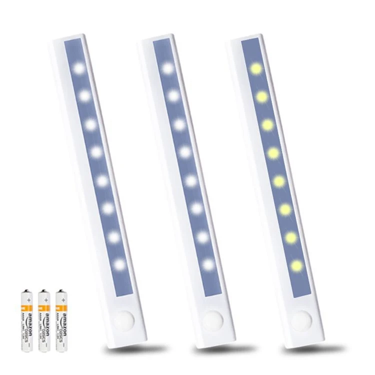 8 LED Battery Operated Infrared Light Night Motion Detector Cabinet Lighting Wireless Sensor Cabinet Led Light Night